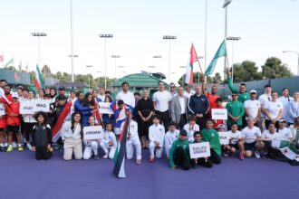 افتتاح بطولة غرب آسيا للناشئين للتنس