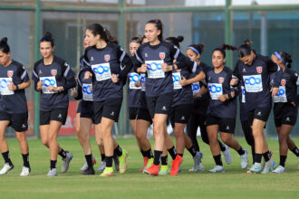 النشميات يواصل تدريباته استعداداً لمواجهة نظيره المصري ودياً