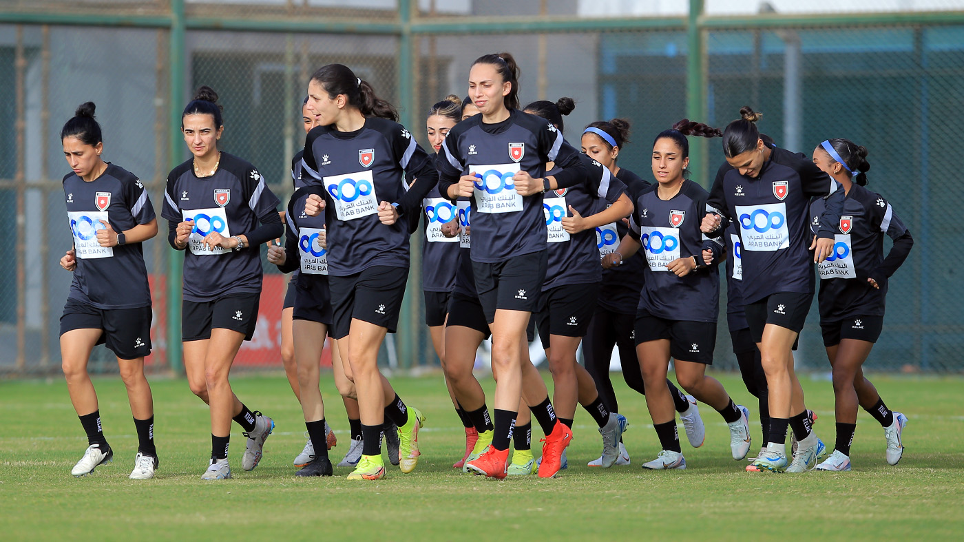 النشميات يواصل تدريباته استعداداً لمواجهة نظيره المصري ودياً