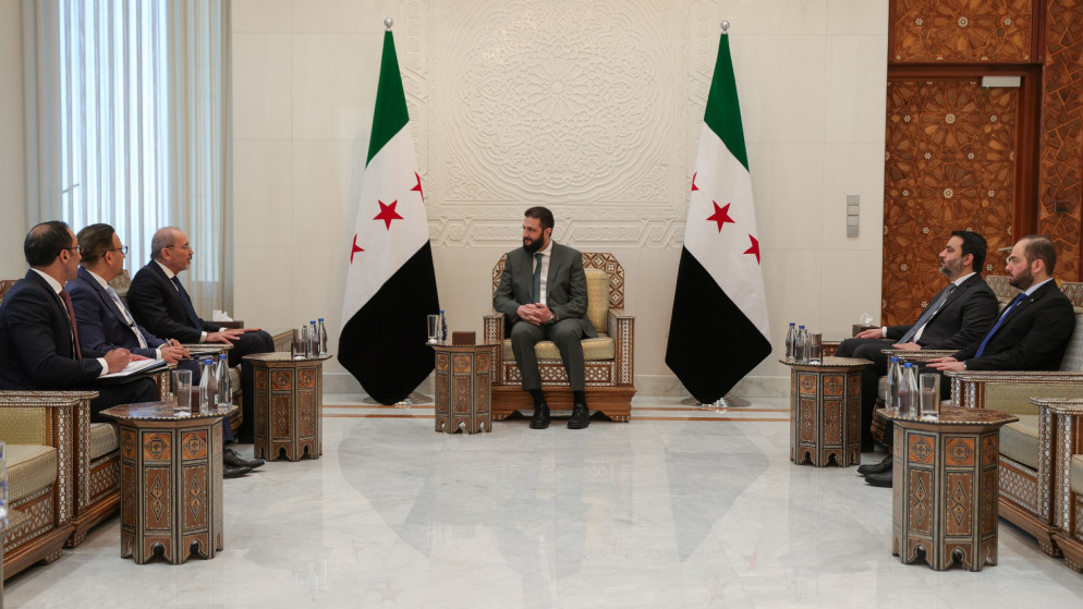 الشرع يستقبل الصفدي في دمشق