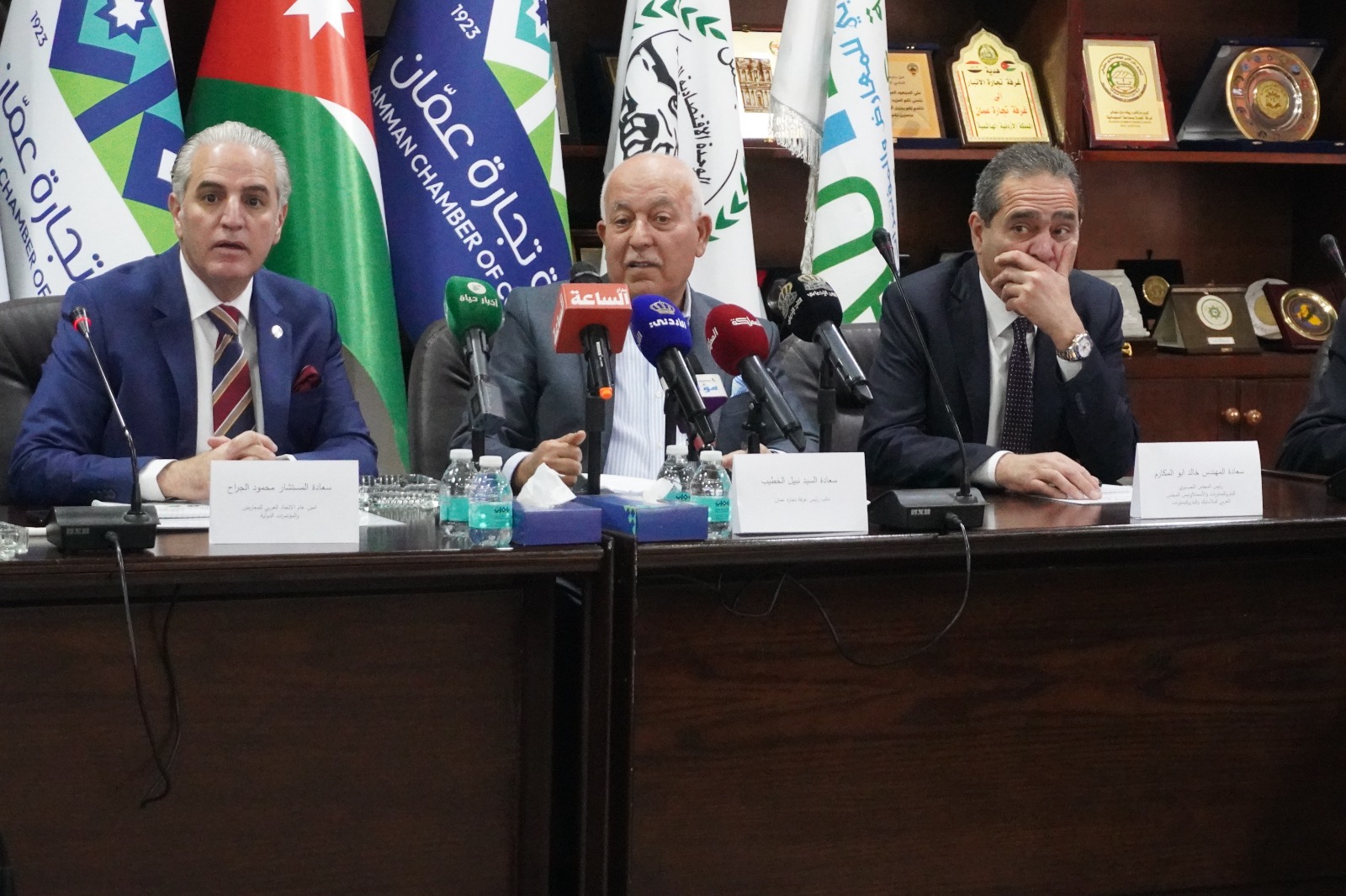المؤتمر الصحفي للاعلان عن فعاليات المعرض العربي الدولي للصناعات البلاستيكية والبتروكيماوية والتغليف والورق
