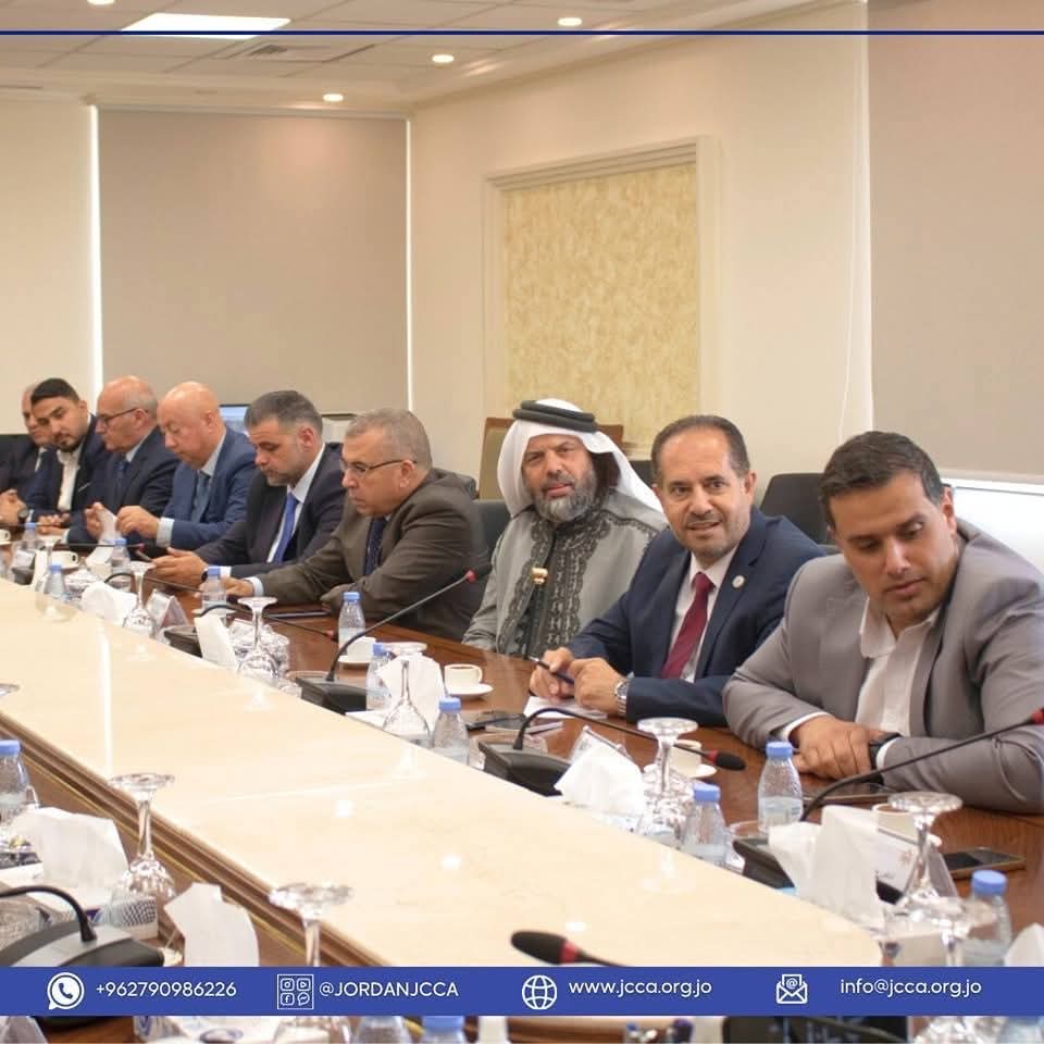 أبو السمن يلتقي مجلس نقابة مقاولي الانشاءات