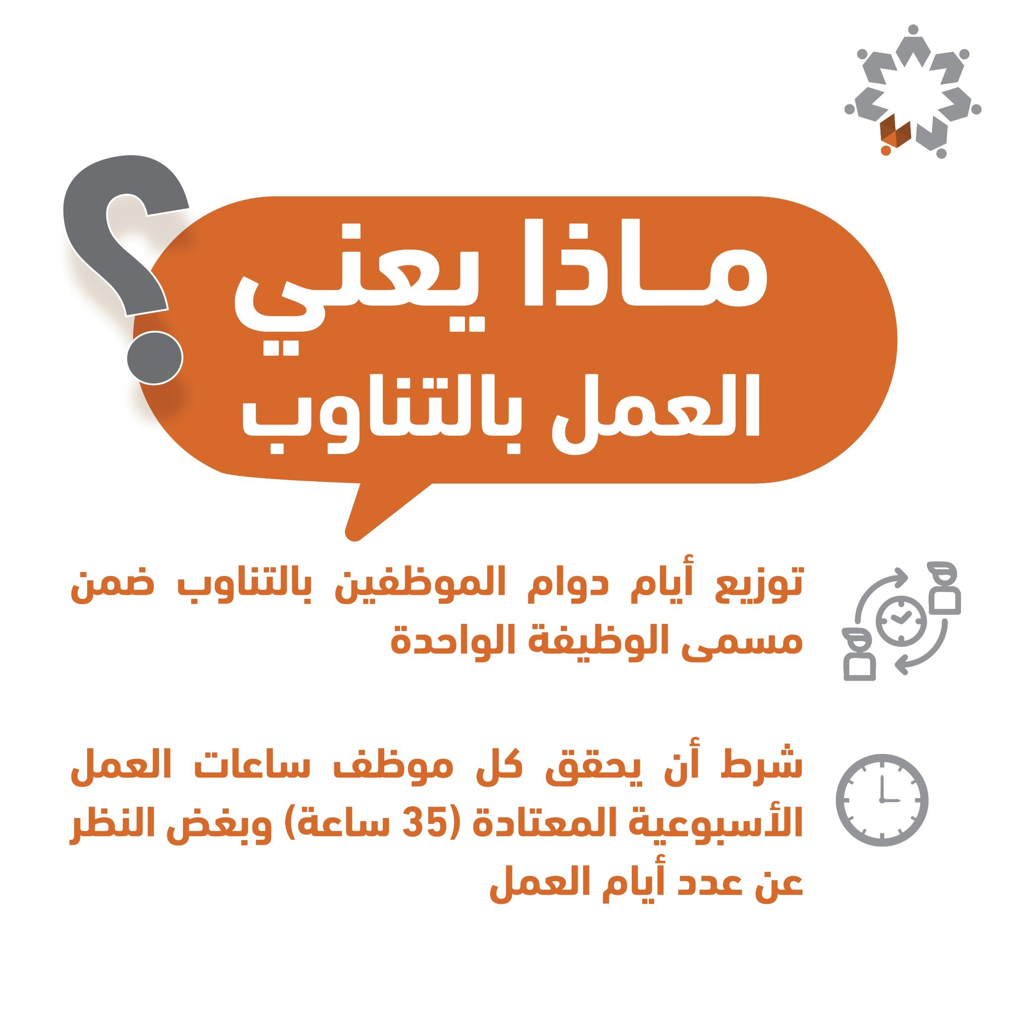 توضيح حكومي حول تعليمات الدوام الرسمي والمرن (انفوغراف)