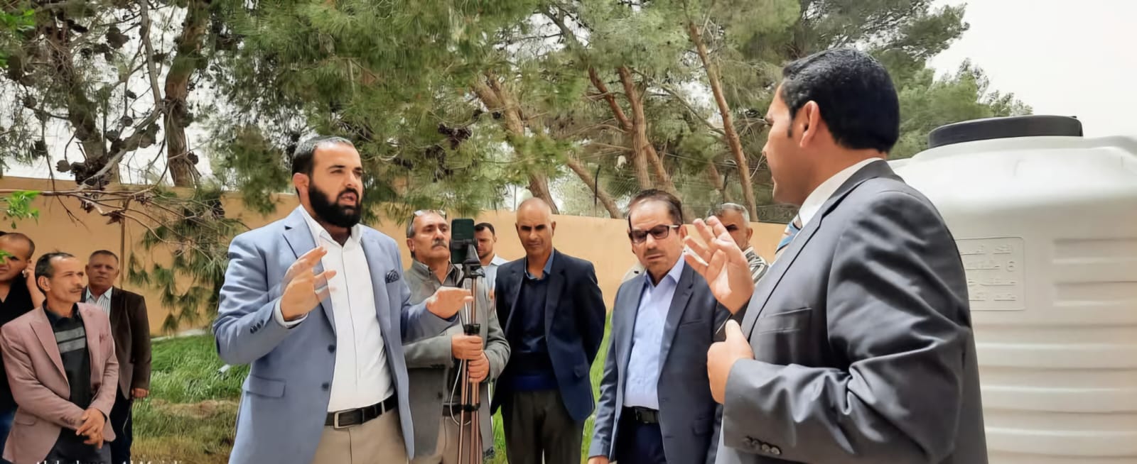 المحادين يرعى حفل افتتاح مشروع الحصاد المائي في مدرسة الأمير زيد بن الحسين الثانوية المهنية للبنين