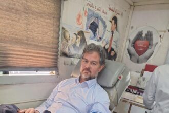 بالتعاون مع مديرية بنك الدم نظم البنك الأردني الكويتي حملة للتبرع بالدم في مبنى الإدارة العامة