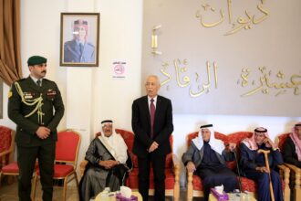 مندوبا عن الملك وولي العهد...العيسوي يعزي عشيرة الرقاد
