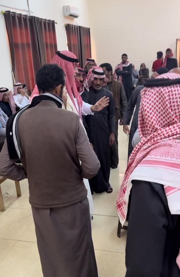 الحجايا يستقبلون جاهة البطاينة ويصفحون عن إبنهم .. فيديو وصور