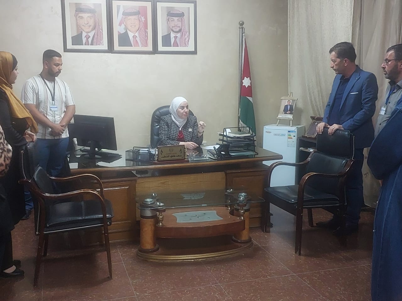 بني مصطفى تزور مديرية التنمية الاجتماعية في الزرقاء