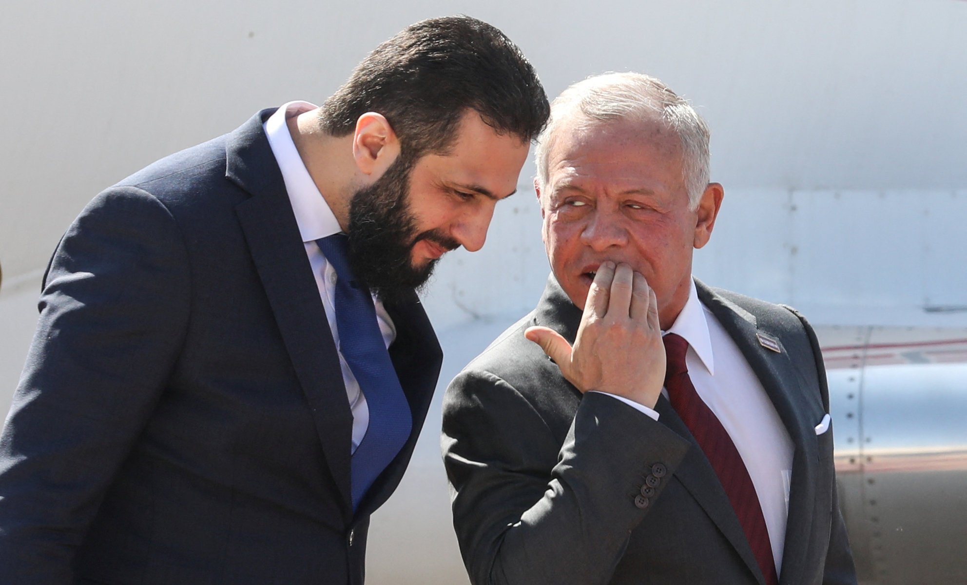 الشرع: لا أنسى ترحيب الملك وموقف الأردن