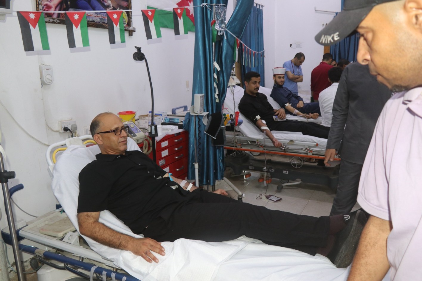 المستشفى الميداني الأردني/ 82 ينفذ حملة تبرع بالدم في غزة احتفاءً بعيد استقلال المملكة ال79