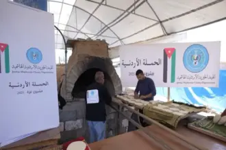 الهيئة الخيرية الأردنية تفتتح مخبزًا يوميًا في جنوب غزة