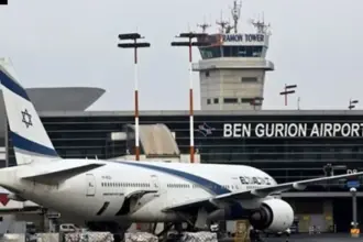 إغلاق المجال الجوي في مطار بن غوريون