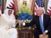 أمير قطر يستقبل ترامب في الدوحة: نأمل بتحقيق السلام في المنطقة والعالم