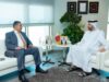 على هامش مشاركته في مؤتمر القادة البريديين الثاني في المنطقة العربية 2025 السرحان يلتقي رئيس هيئة تنظيم الاتصالات القطري