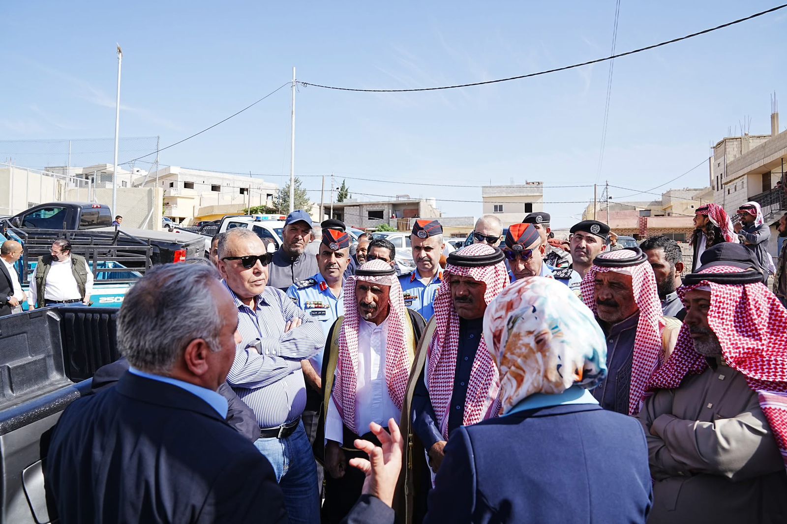 البريزات والمجلس الأمني لمحافظة معان يطلعون على واقع الخدمات في منطقة أم صيحون