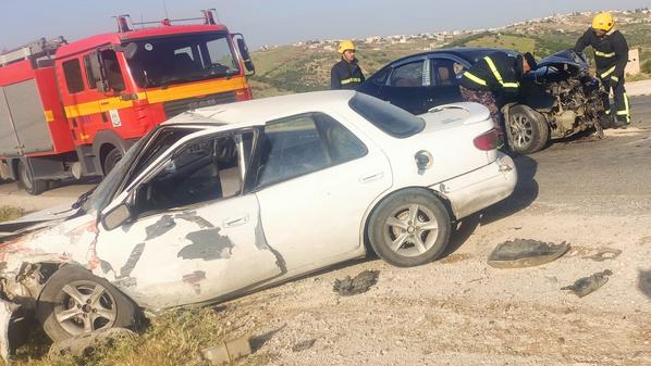 وفاة شخص إثر تصادم مركبتين على طريق اربد ـ عجلون