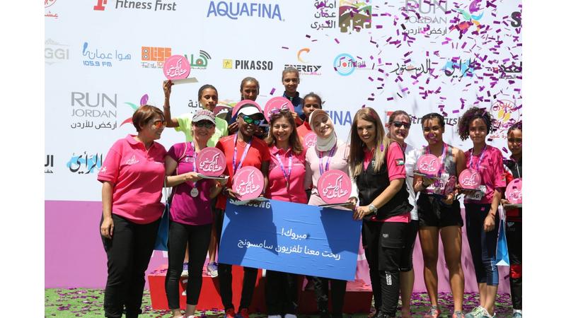 الجمعية الأردنية للماراثونات تحتفل بختام فعاليات برومين سباق السيدات
