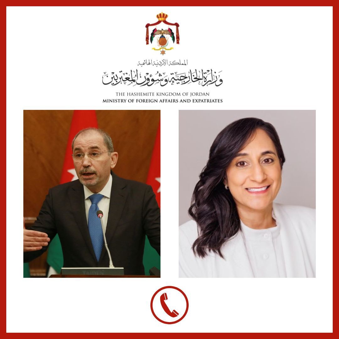 الصفدي يبحث مع وزيرة الخارجية الكندية جهود خفض التصعيد