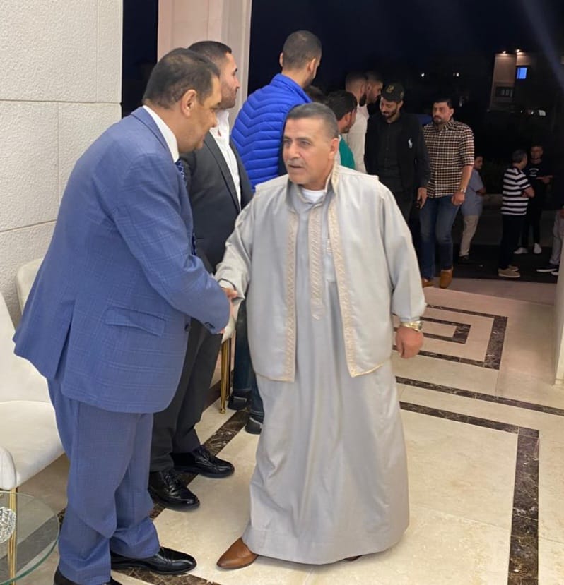مروان الركيبات يستقبل المهنئين بقدوم حفيده شهم في ديوانه بمنطقة دابوق بعمان...