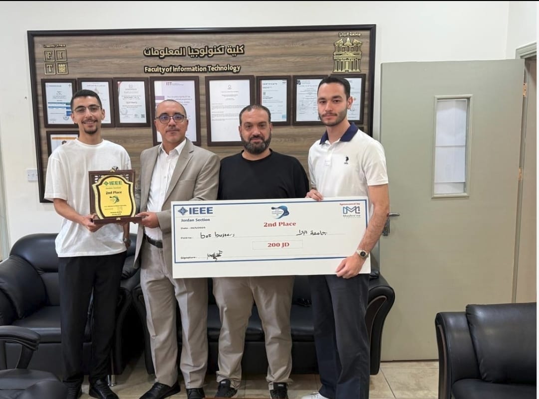 صورة حول : فريق جامعة البترا يحصد المركز الثاني في هاكاثون IEEE لنماذج الذكاء الاصطناعي فريق جامعة البترا يحصد المركز الثاني في هاكاثون IEEE لنماذج الذكاء الاصطناعي