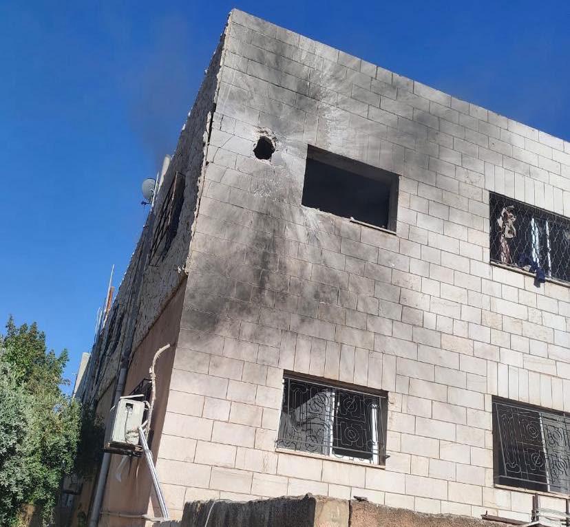 بالفيديو صاروخ يخترق منزلاً في إيدون جنوب إربد