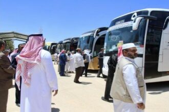 طلائع قوافل حجاج البعثة الأردنية تصل إلى الأردن