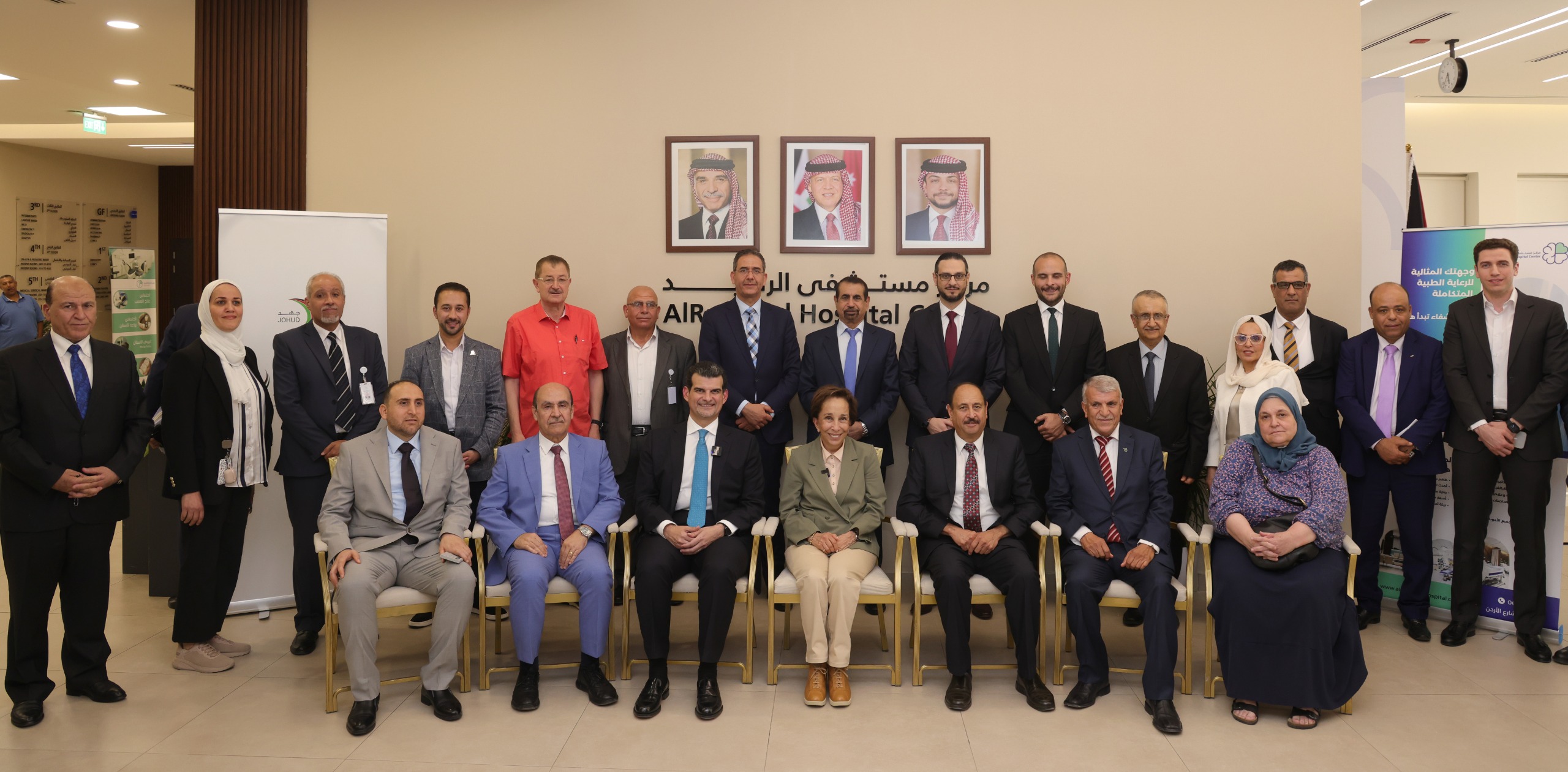 الأميرة بسمة تطمئن على مرضى حملة البر والإحسان