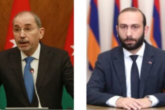 الصفدي ونظيره الأرمني يبحثان التعاون ووقف الحرب في غزة