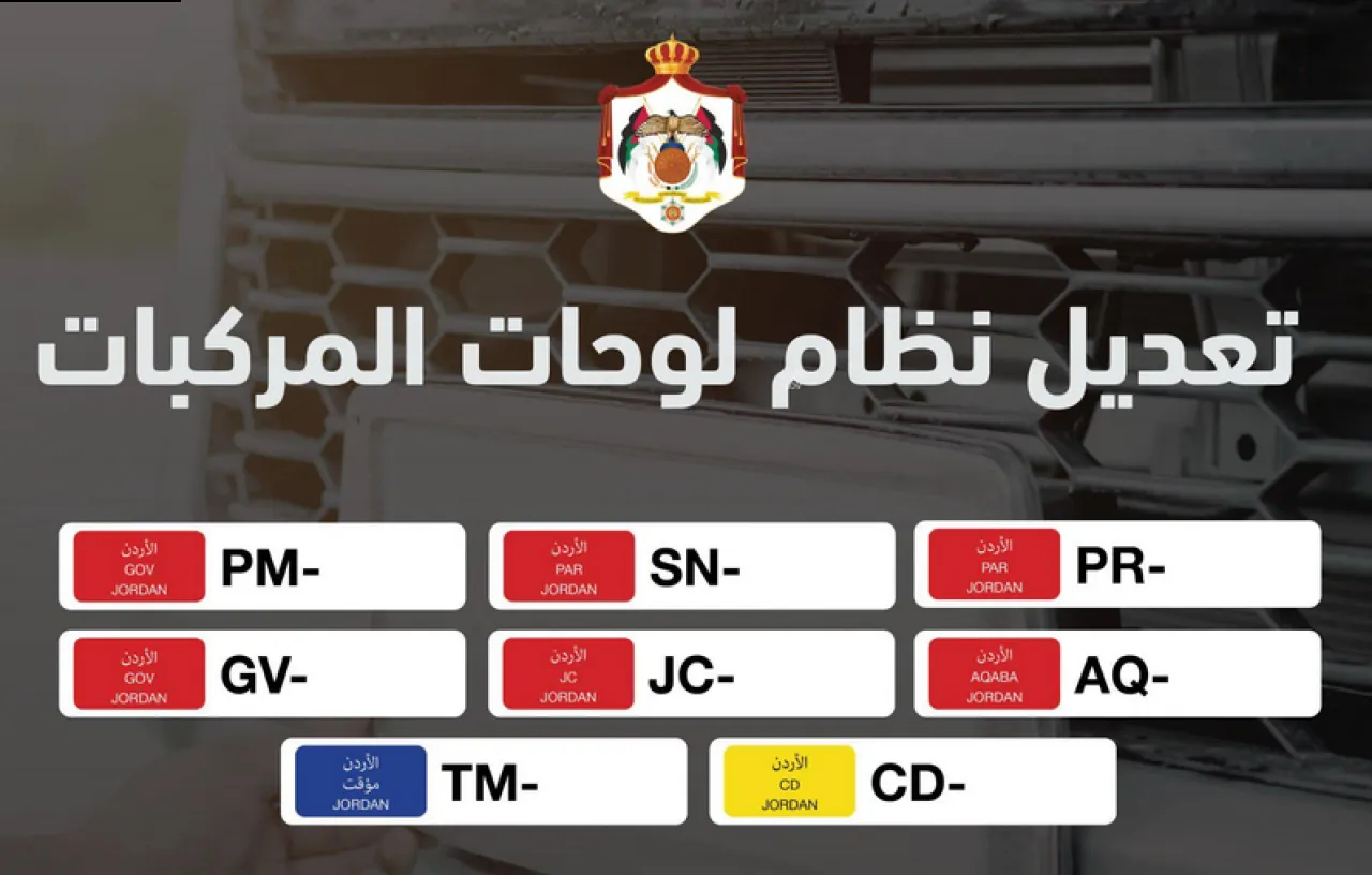 مجلس الوزراء يعتمد تعديل نظام لوحات المركبات الحكومية والدبلوماسية