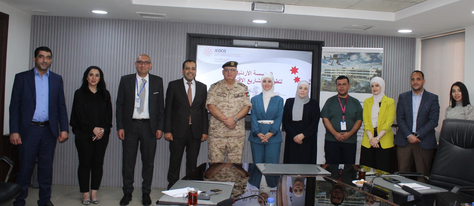 اتفاقية تعاون بين الجغرافي الملكي والأردنية لتطوير المشاريع الاقتصادية JEDCO