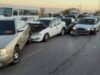 تصادم 4 مركبات بشارع الأردن يتسبب في أزمة سير خانقة
