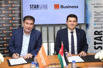 Strategic partnership agreement between Orange Jordan and StarLink, the leader in digital transformation, to provide the latest technology solutions for businesses.
