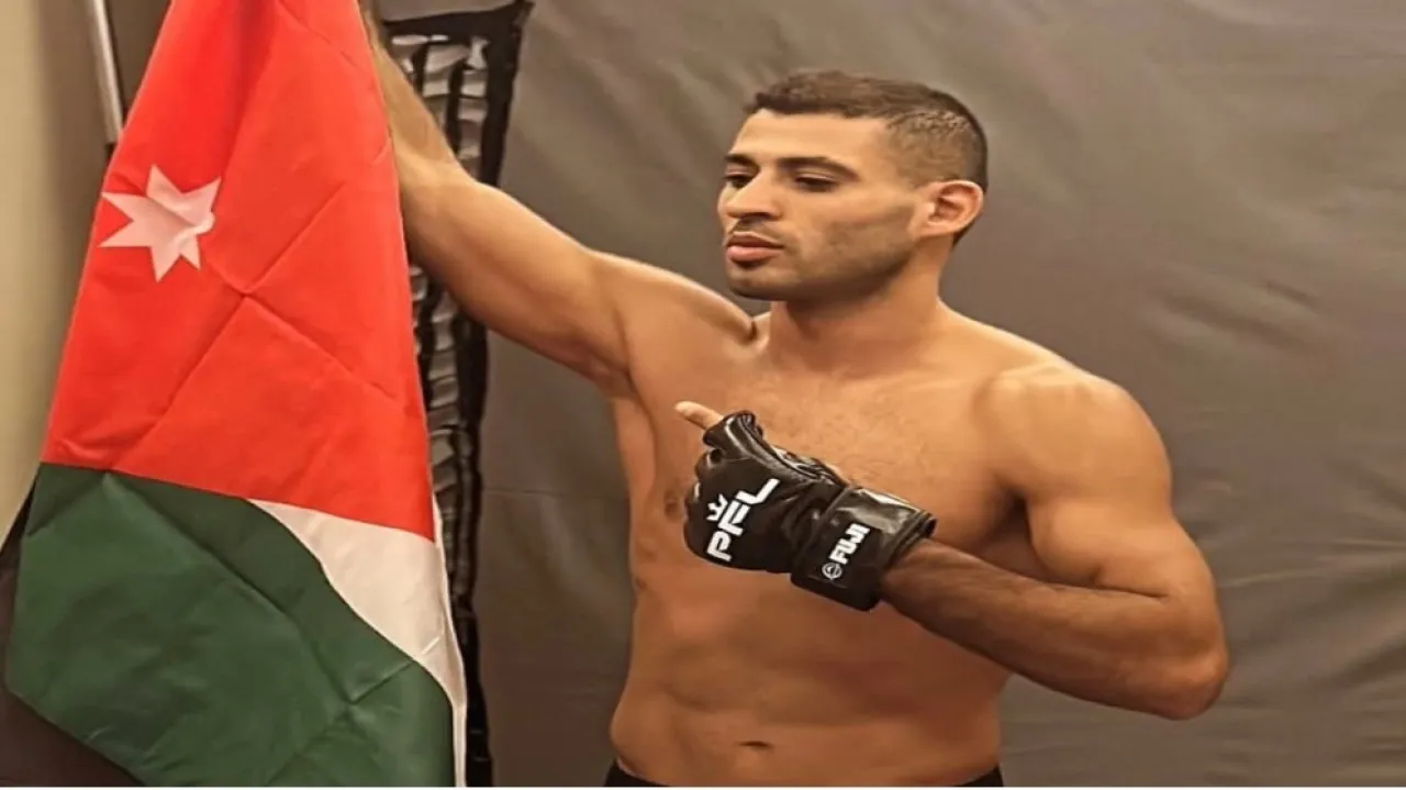 الأردني نورس أبزاخ يواجه خصمًا سويديًا في بطولة PFL بالرياض