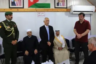 مندوبا عن الملك وولي العهد.. العيسوي يعزي وجوخ والجميعان والنابلسي
