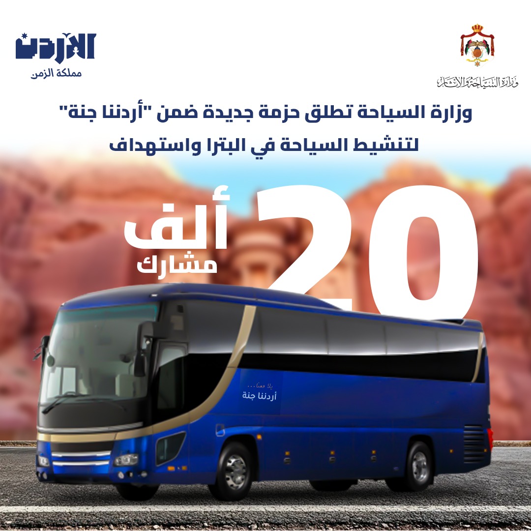 وزارة السياحة تطلق حزمة جديدة ضمن "أردننا جنة" لتنشيط السياحة في البترا واستهداف 20 ألف مشارك