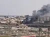 حريق في مبنى النادي الأهلي المصري