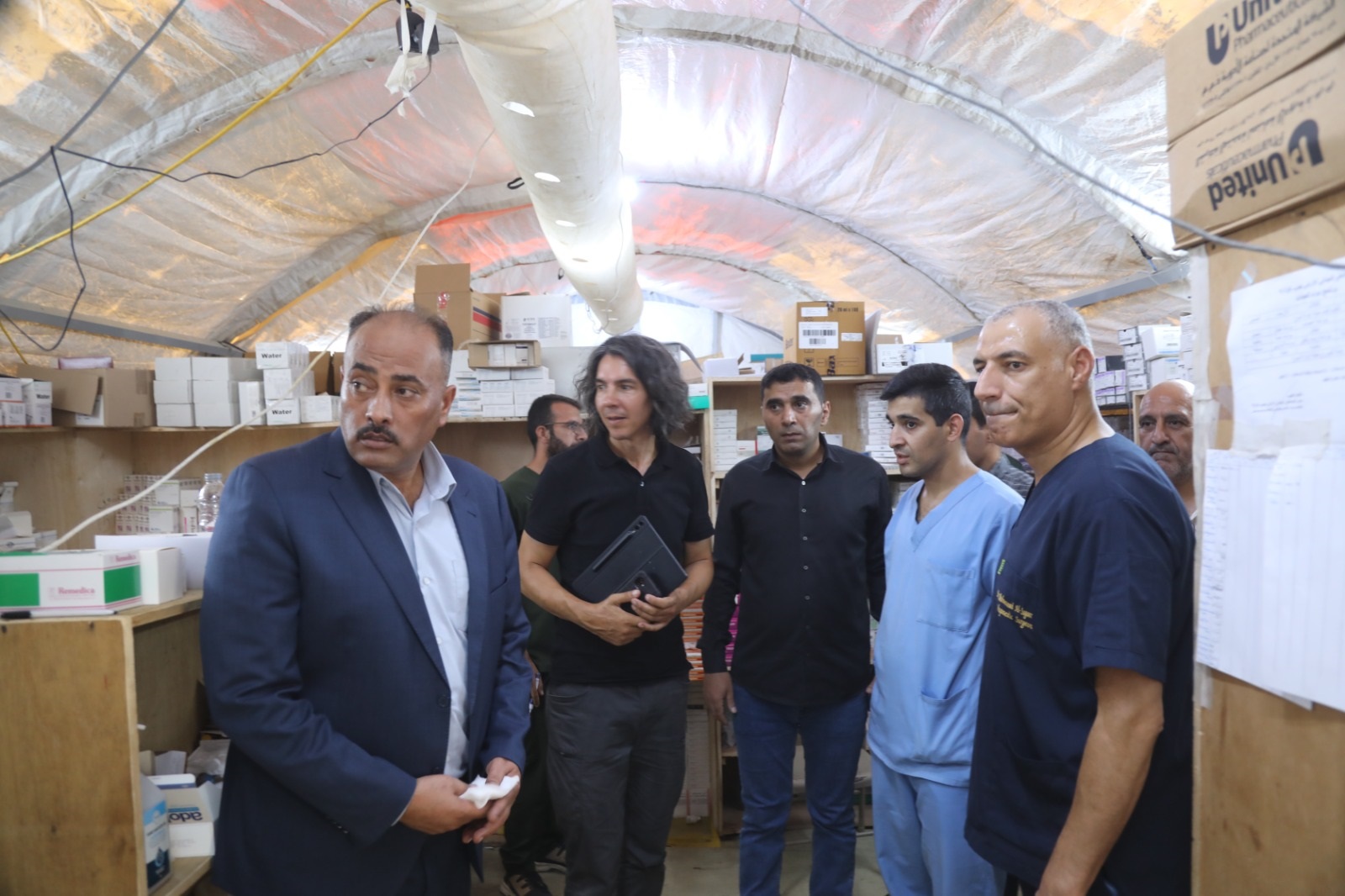 وفد من منظمة أطباء بلا حدود يزور المستشفى الميداني الأردني غزة 7