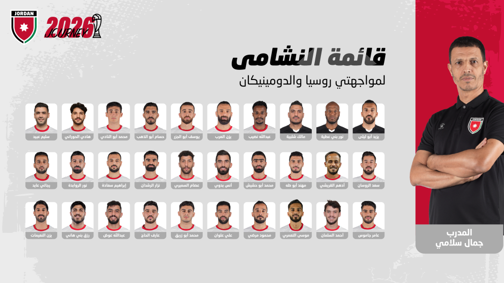 المنتخب الوطني يعلن قائمة التحضيرات للمباريات الودية