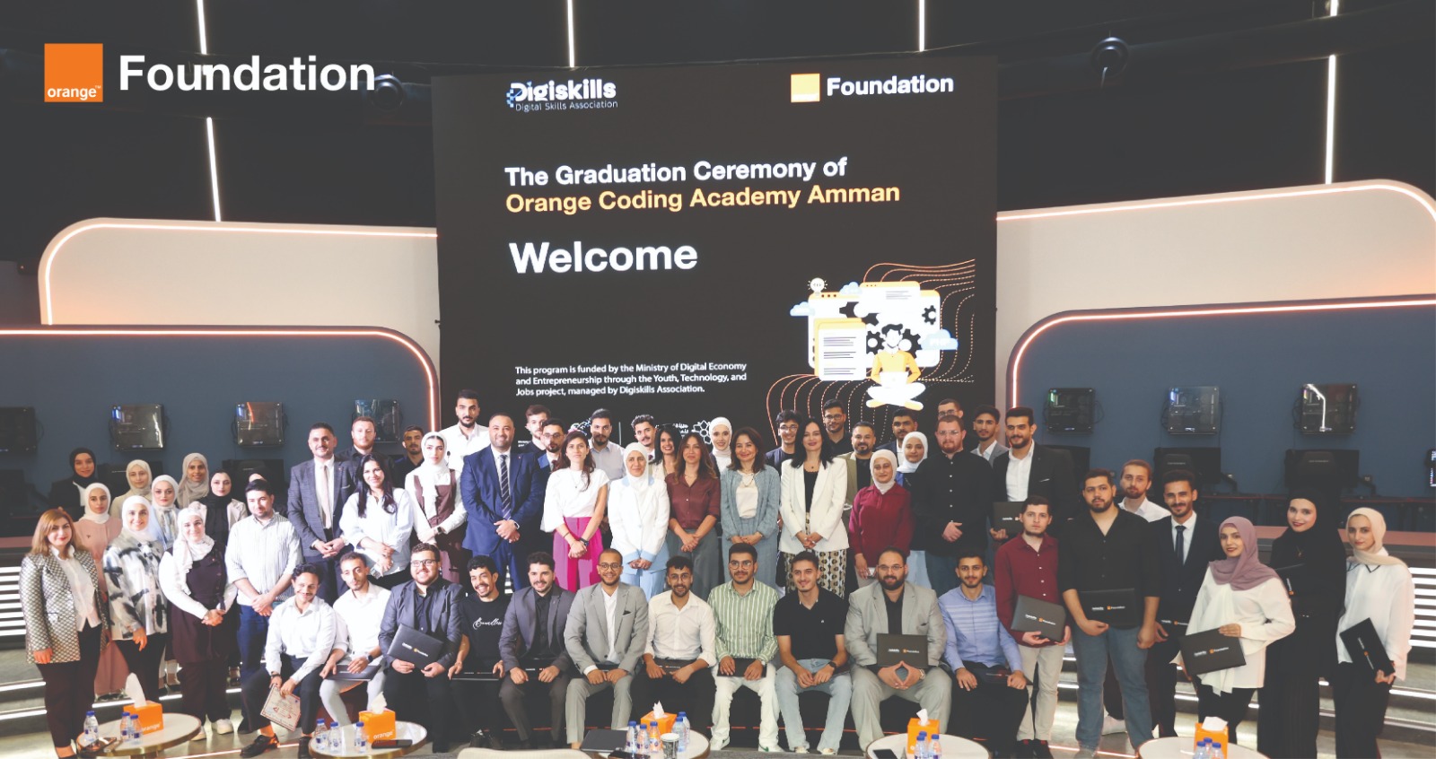 Graduation of a new cohort from the “Digital Upskilling and Employment Program”