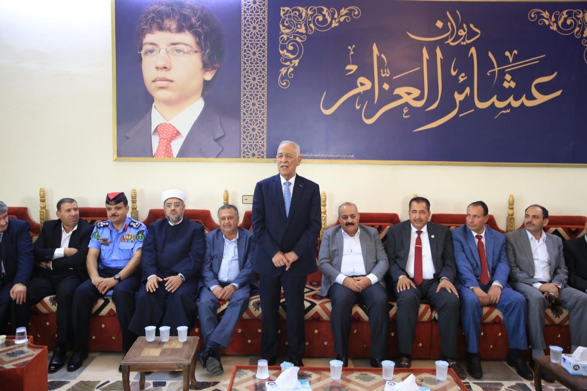 مندوبا عن الملك وولي العهد .. العيسوي يعزي الشرايري والعزام والناصر والزبون