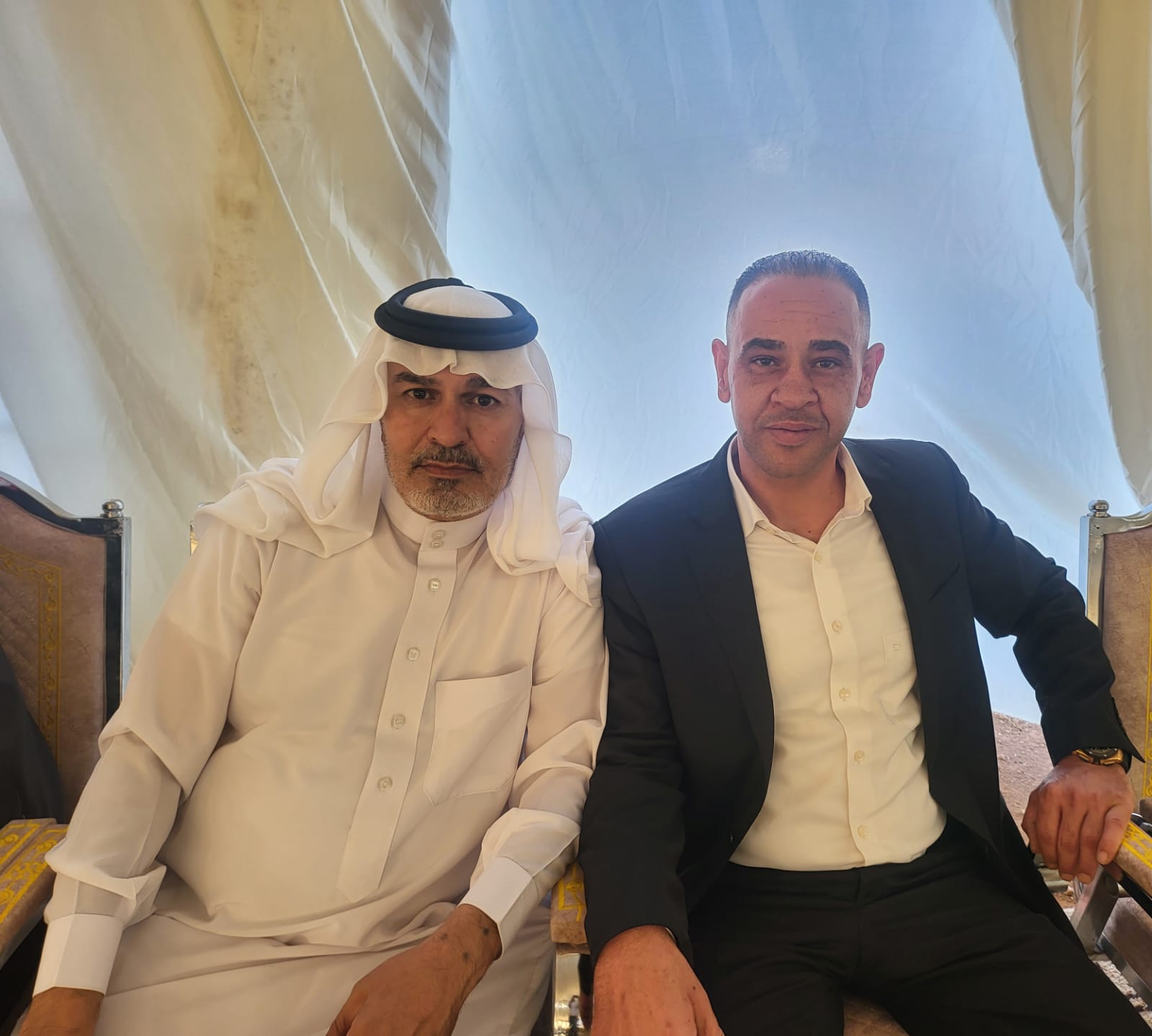 جاهة المهندس محمد عيد الحشايشة ، سعادةابوكف طلب و الشيخ الحويان أعطى