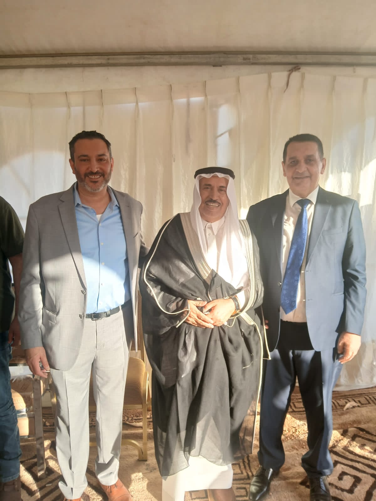 جاهة المهندس محمد عيد الحشايشة ، سعادةابوكف طلب و الشيخ الحويان أعطى