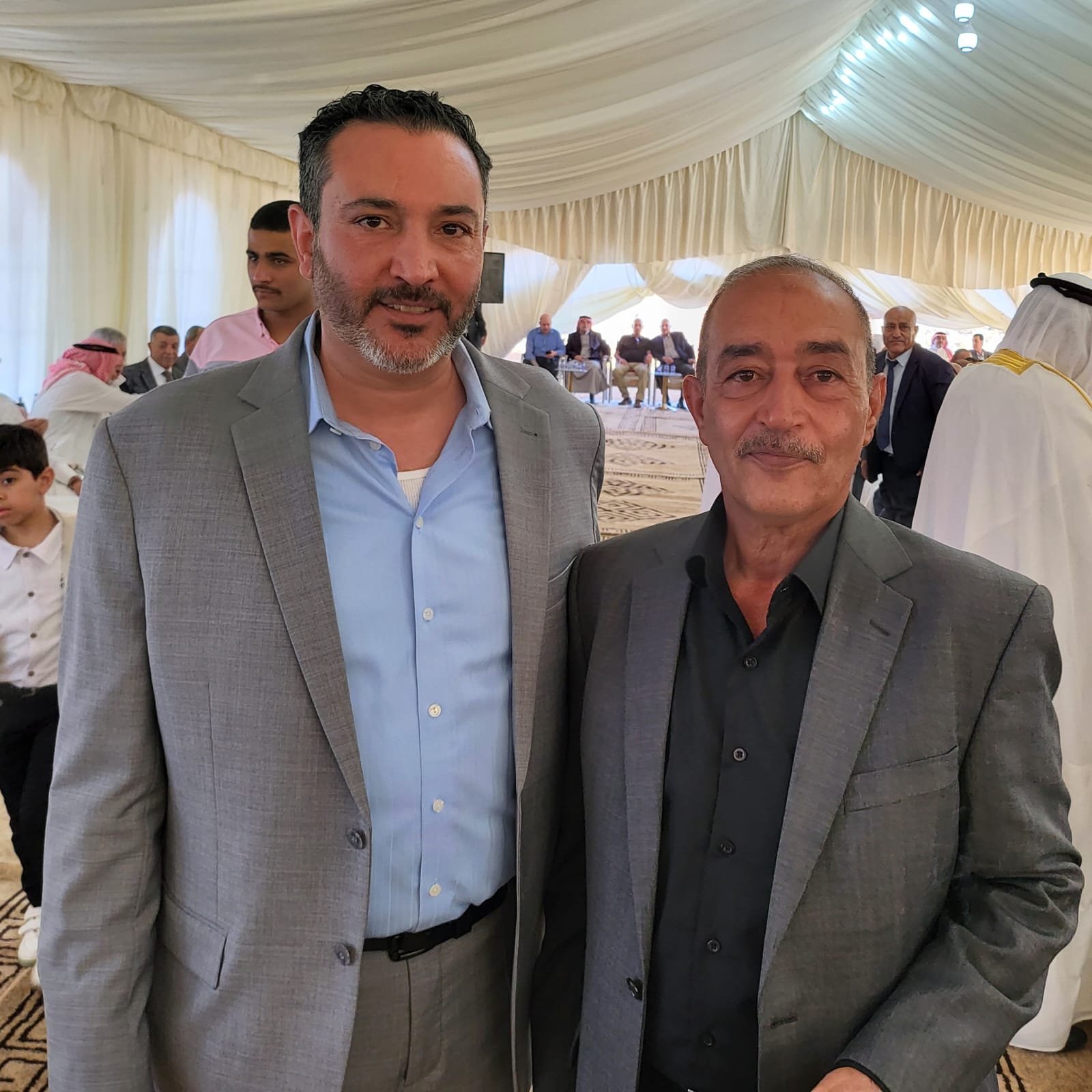جاهة المهندس محمد عيد الحشايشة ، سعادةابوكف طلب و الشيخ الحويان أعطى