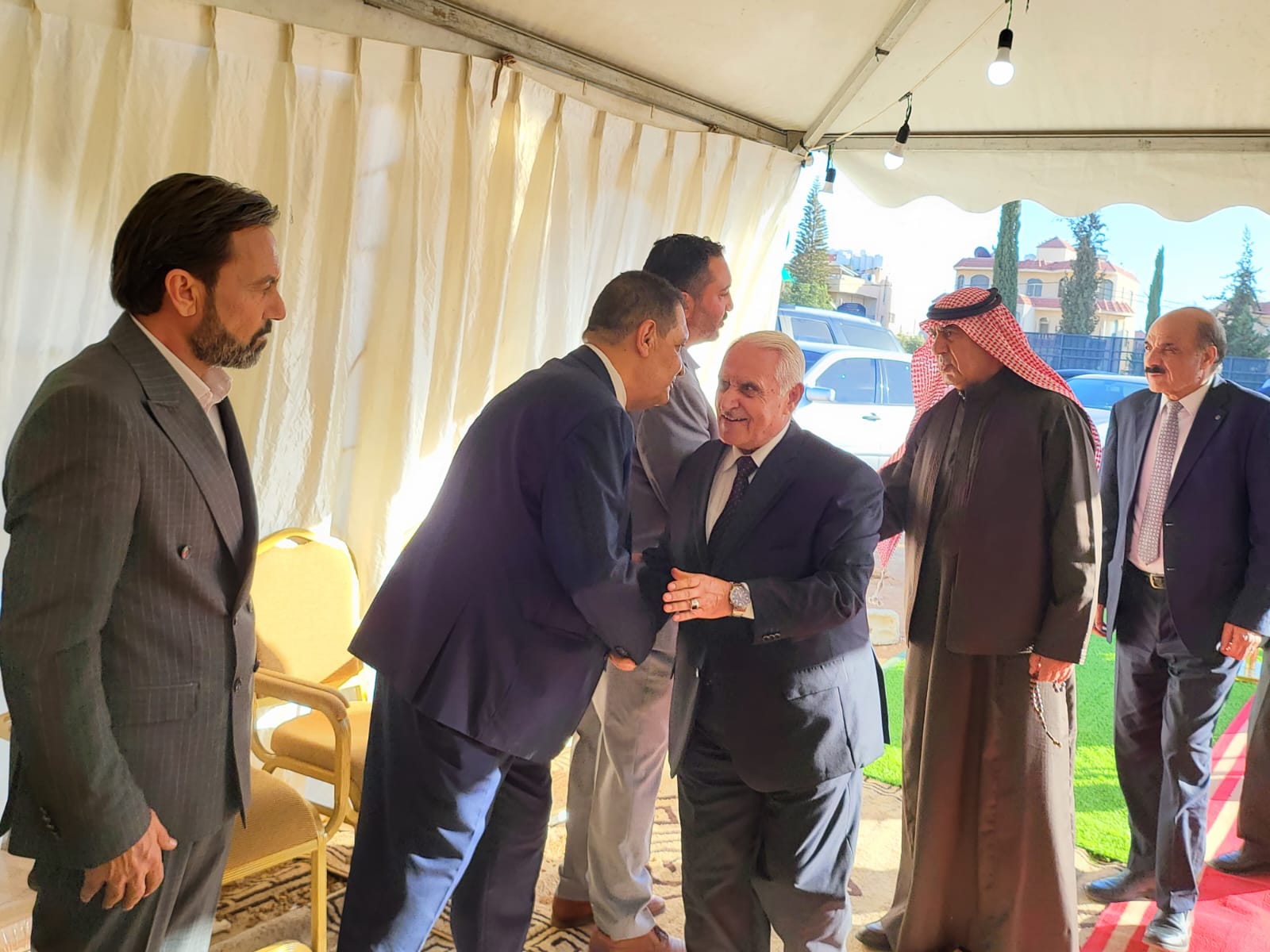 جاهة المهندس محمد عيد الحشايشة ، سعادةابوكف طلب و الشيخ الحويان أعطى