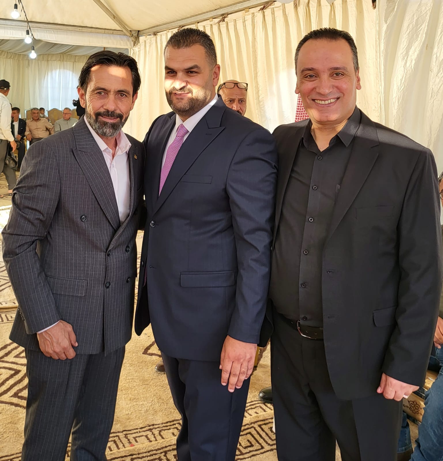 جاهة المهندس محمد عيد الحشايشة ، سعادةابوكف طلب و الشيخ الحويان أعطى
