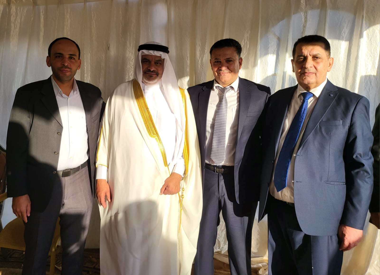 جاهة المهندس محمد عيد الحشايشة ، سعادةابوكف طلب و الشيخ الحويان أعطى