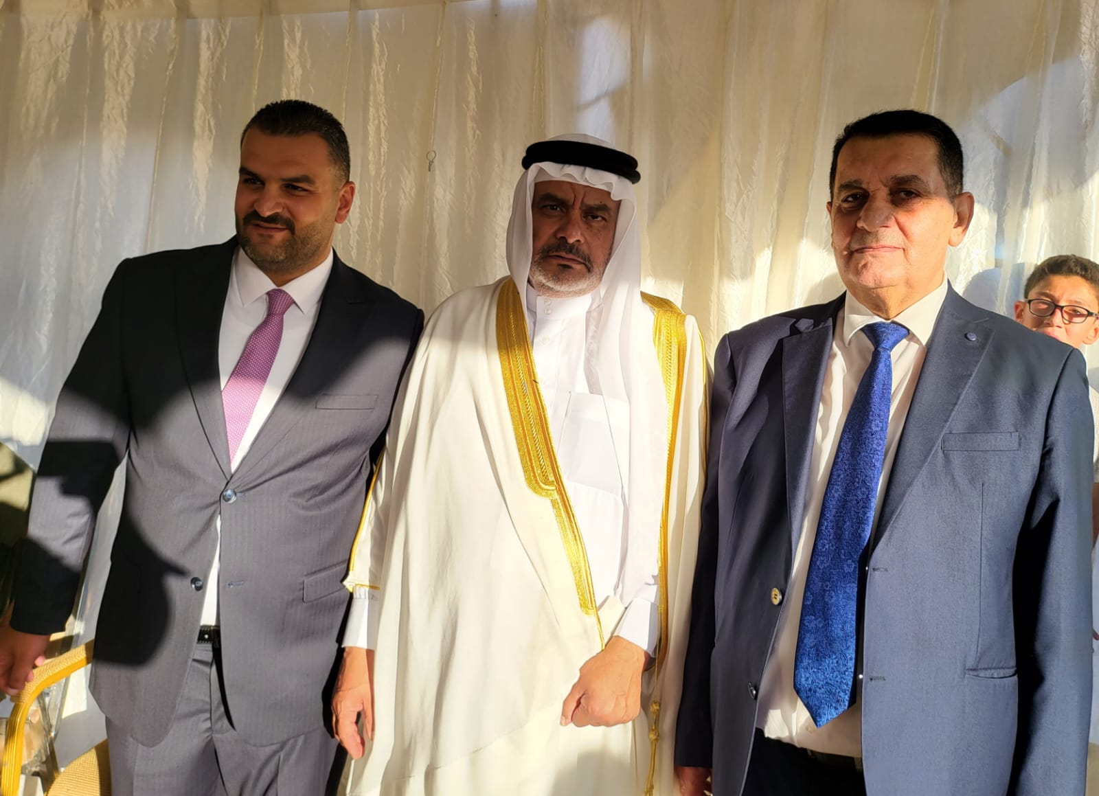 جاهة المهندس محمد عيد الحشايشة ، سعادةابوكف طلب و الشيخ الحويان أعطى