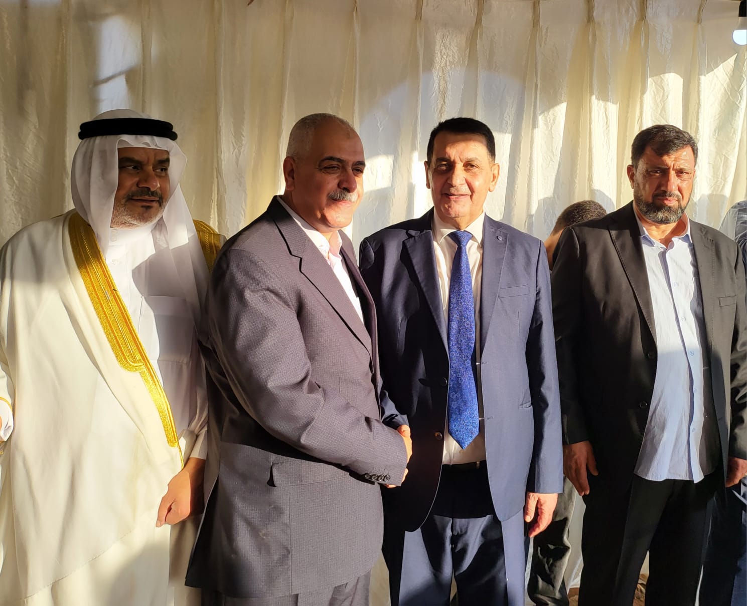 جاهة المهندس محمد عيد الحشايشة ، سعادةابوكف طلب و الشيخ الحويان أعطى