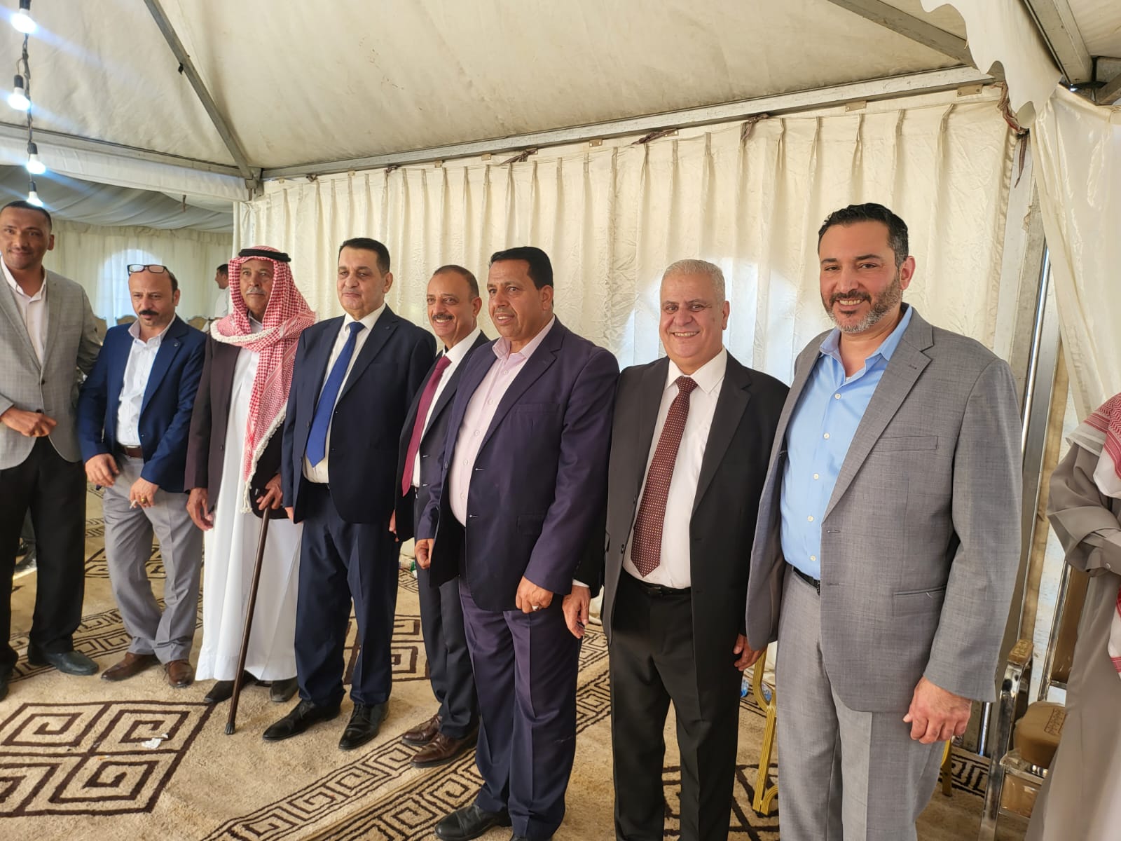 جاهة المهندس محمد عيد الحشايشة ، سعادةابوكف طلب و الشيخ الحويان أعطى