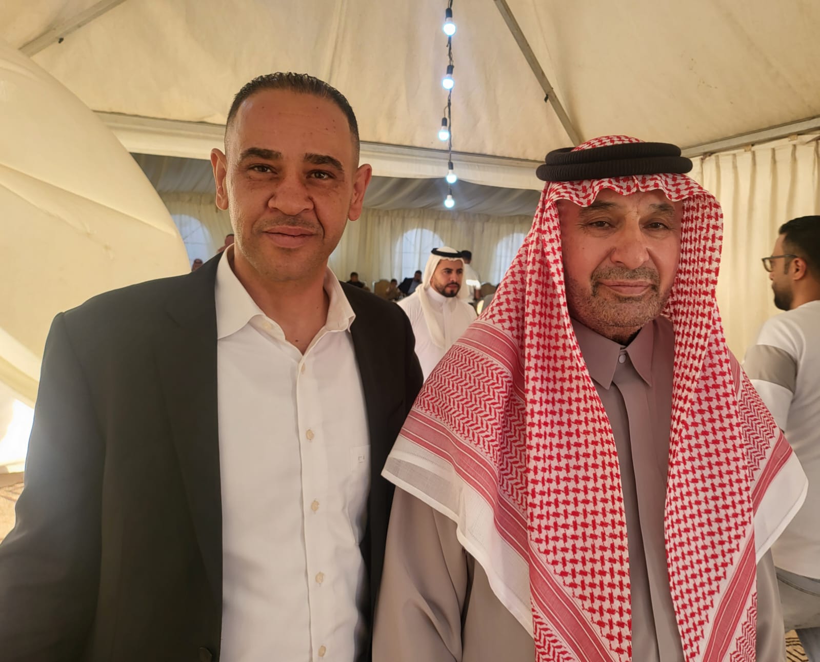 جاهة المهندس محمد عيد الحشايشة ، سعادةابوكف طلب و الشيخ الحويان أعطى